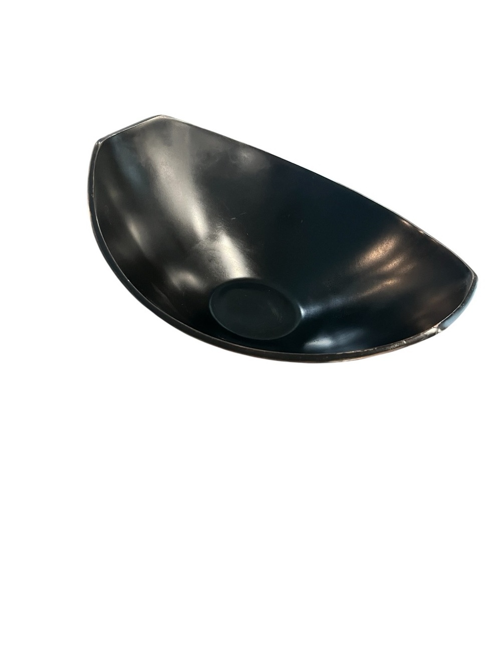 Mid Century Modern MCM Dansk Black Metal Fruit Serving Bowl 12” - Picture 2 of 10
